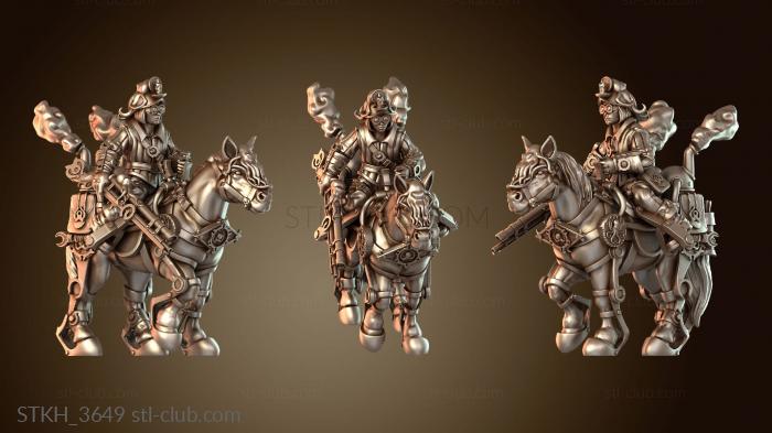 Статуэтки люди Инженерный конный пистолет Гатлинга