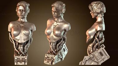 3D модель Женщина-киборг (STL)