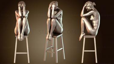 3D модель Сидящая женщина (STL)
