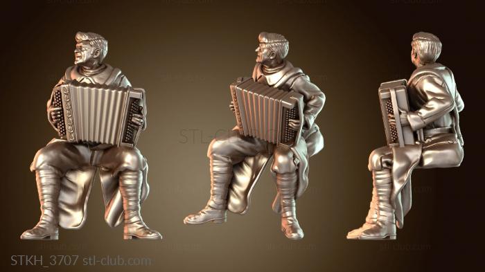 Статуэтки люди Французская армейская музыкальная группа