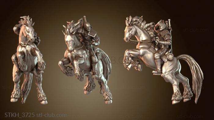 Статуэтки люди Геральт на коне Верховая езда