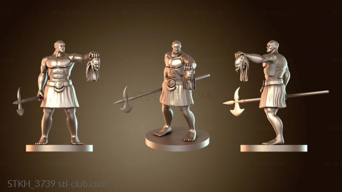 Статуэтки люди Голиаф-варвар с ведьмой