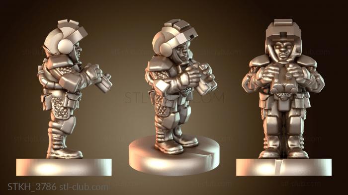 Статуэтки люди Наблюдатель в шлеме