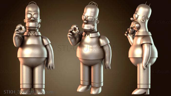 Статуэтки люди Гомер Джей Симпсон Пончик