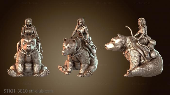 Статуэтки люди Храшнарр, герой-охотник и брат-медведь