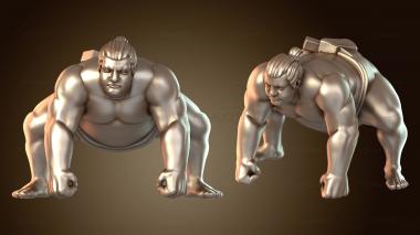 3D модель Японский борец сумо (STL)