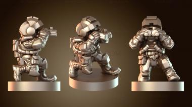 3D модель Наблюдатель на коленях (STL)