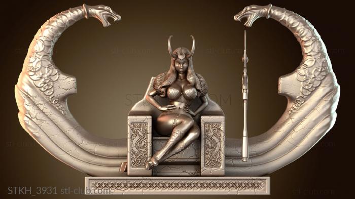 Статуэтки люди Леди Тор и Локи