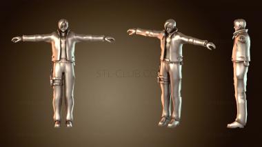 3D модель Леон Кеннеди (STL)