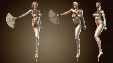 3D модель Май Ширануи с обнаженной талией (STL)