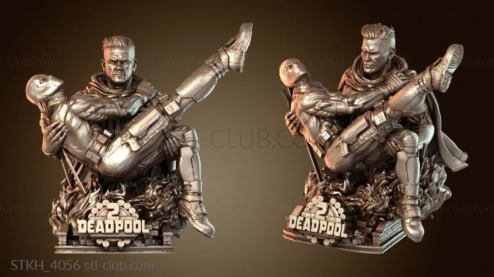 Статуэтки люди Marvel Deadpool и Cable Bust