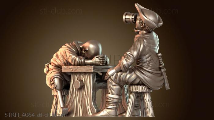 Статуэтки люди Средневековый деревенский алкоголик