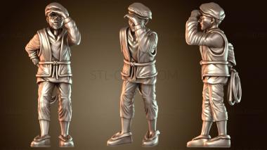 3D модель Средневековый деревенский мальчик (STL)