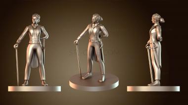 3D модель Монах Человек Женщина Дворецкий (STL)