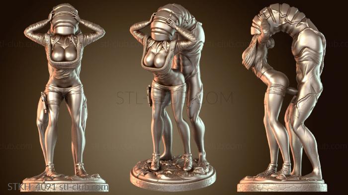 Скульптура «Монстр, оскорбляющий женщину»