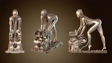 3D модель Кибер-диорама Omancer Obedience Lady (STL)