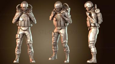 3D модель Para Quedista Bust (STL)