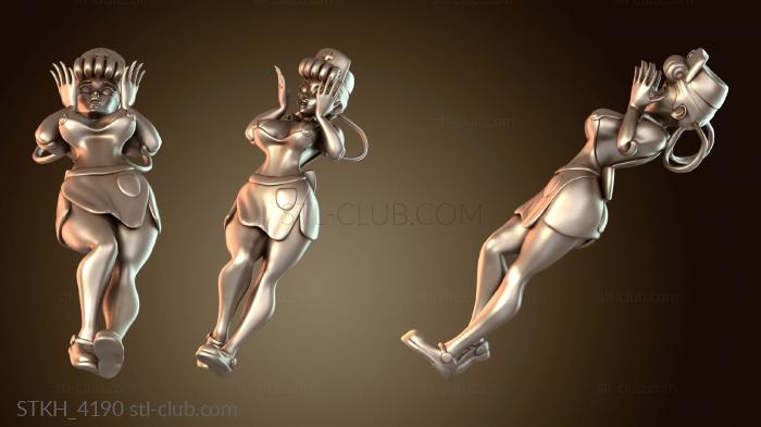 Статуэтки люди Поки-Грильс радостный на скорую руку