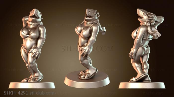 Статуэтки люди Женщина-акула