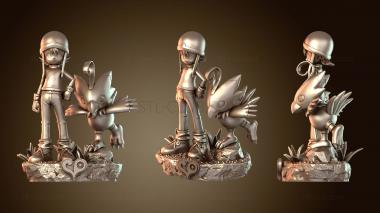 3D модель Сора и Биёмон (Дигимон) (STL)