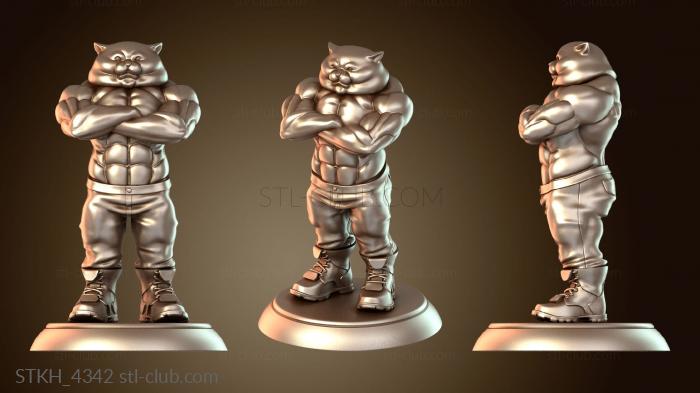 Статуэтки люди Сильный Кот