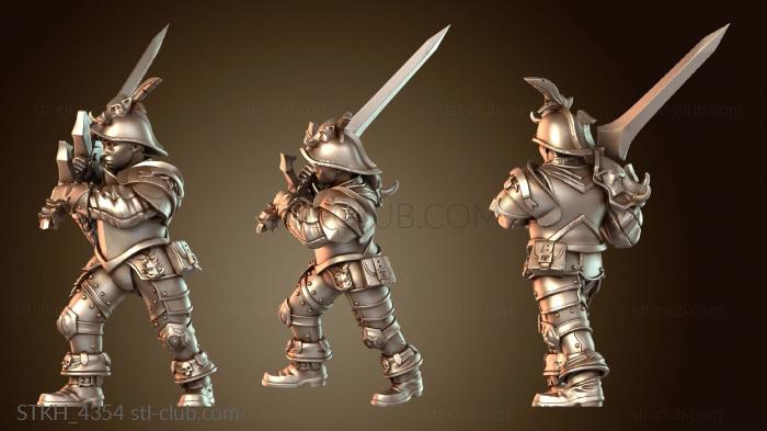 Статуэтки люди Меч Женский