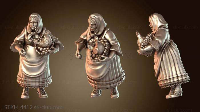 Статуэтки люди Деревенская жительница – Птицеводчица Быстрая