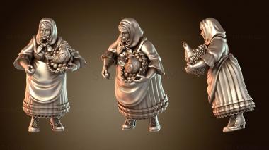 3D модель Деревенская жительница – Птицеводчица Быстрая (STL)