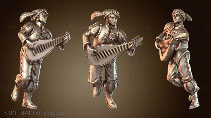 Статуэтки люди Деревенский житель – уникальный поющий бард