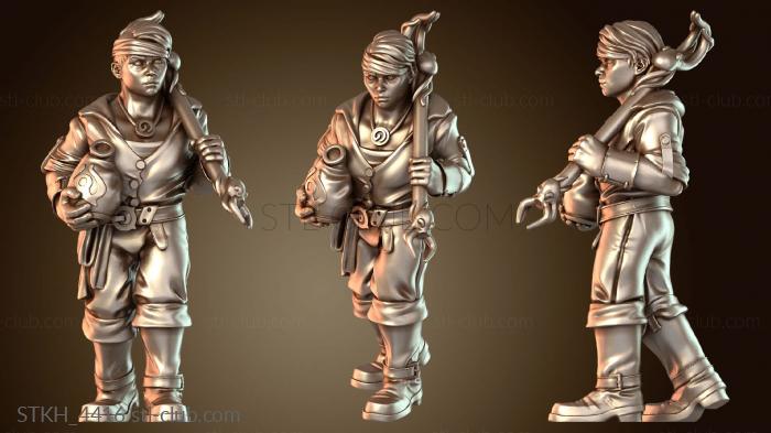 Статуэтки люди Женский расчет залпового орудия