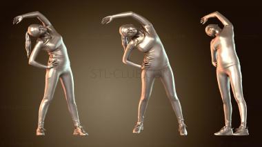 3D модель Девушка-йога Елена (STL)