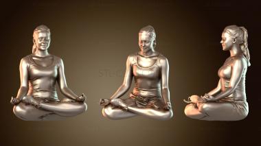 3D модель Девушка-йога Нелли (STL)