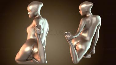 3D модель Йога-голубь – МакКни (STL)