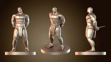 3D модель Чистокровный мужчина юань-ти – секси (STL)