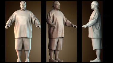 3D модель Человек кузнец (STL)