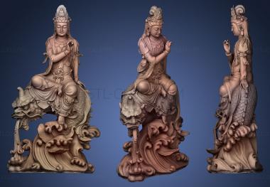 3D model Guanyin Sitting On The Monster (STL)