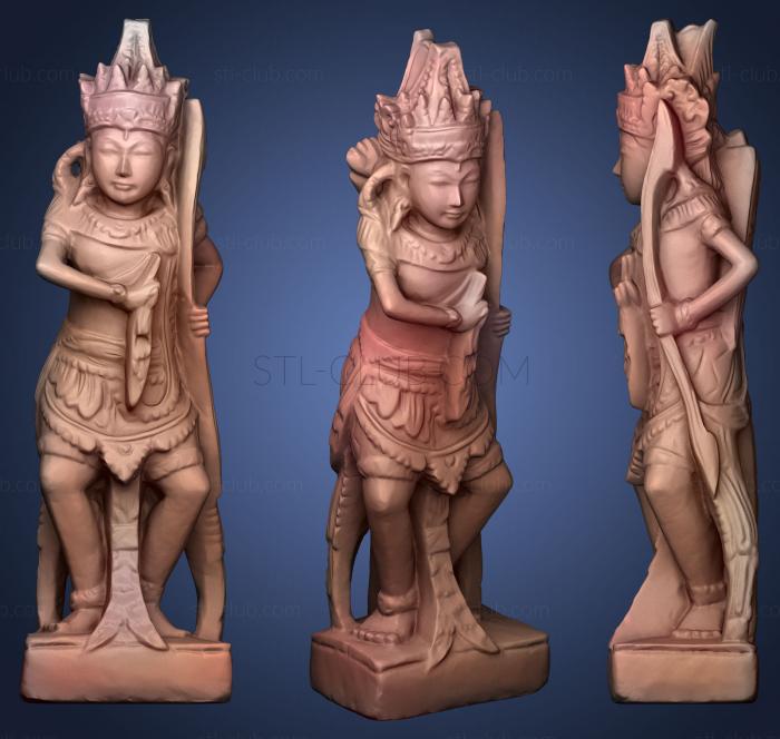 Thai Sandstone Male Warrior