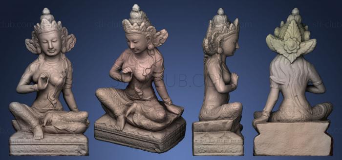 3D model Indonesian Statue scanned with peel 2 (STL)