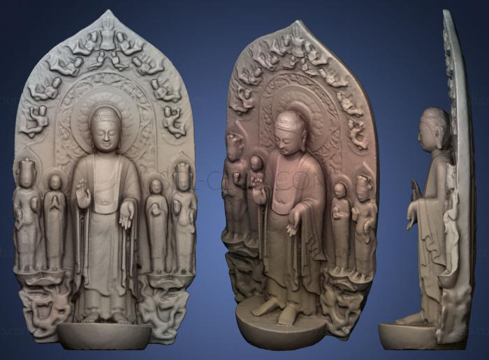 Stele with Shakyamuni and Maitreya