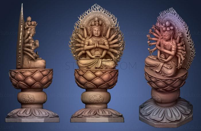 3D model Avalokitesvara Thousandarmed Goddess (STL)