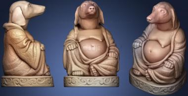 3D model Dachshund Buddha (Canine Collection) (STL)