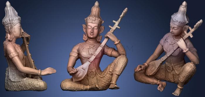 Скульптура индийского бога