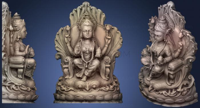 Lakshmi On A Lotus Throne2