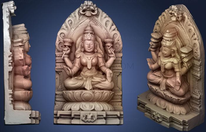 Lakshmi On Lotus Throne & Kirtimukham