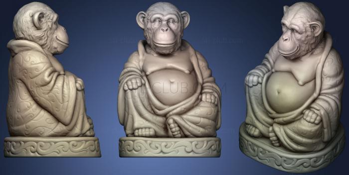 Monkey (Chimpanzee) Buddha (Animal Collection)