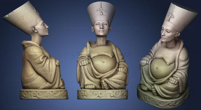 3D model Nefertiti Buddha (Egyptian Collection) (STL)