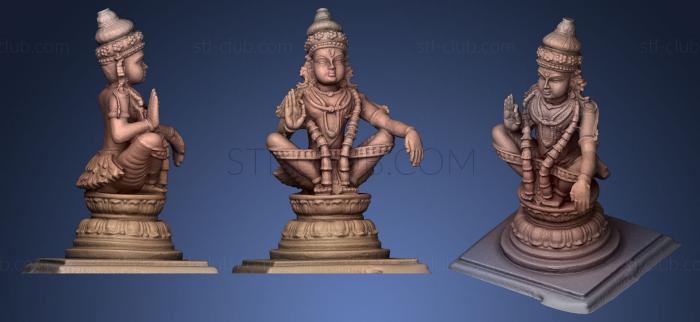 Скульптуры индийские Айяппа , сын Вишну и Шивы