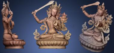 3D model Sculpture of Bodhisattva Manjushri (STL)