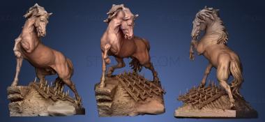 3D model Horse and the harrow (STL)