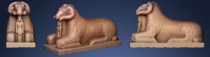 3D model Amun in the form of a ram (STL)